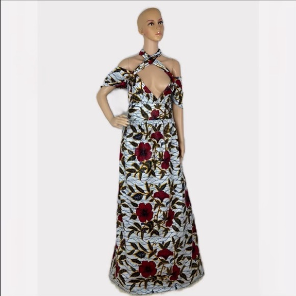 Ankara Infinity Maxi Dress - Picture 2 of 11